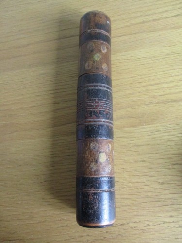 Antique wooden dice shaker - dice,