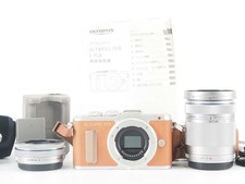Olympus E-PL8 Digital Camera Brown 14-42mm 40-150mm 7520 Shots[Near Mint]#Z5437A