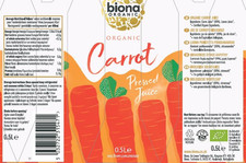 Biona Organic Carrot Juice 750Ml Pack of 6 - Immediately Pressed after Harves...