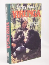 * Signed * Virunga The Passion of Dian Fossey Gorillas By Farley Mowat 1st 1987