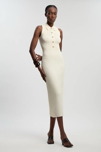 Karen millen rib knit military - knit,