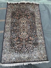 Hand Knotted Silk and Wool Rug