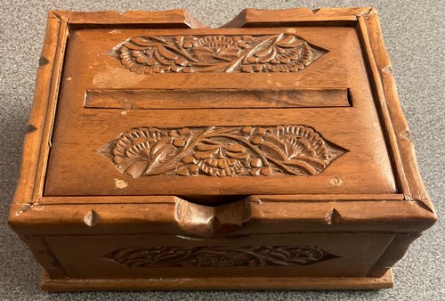 Vintage hand carved wooden - vintage,