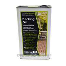 DECKING OIL NATURAL 5L WATERPROOFS, RETORES NATURAL OILS, UV RESISTANT