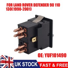 Hazard Warning Lamp Switch YUF101490 for Land Rover Defender 90 110 130 1990-01