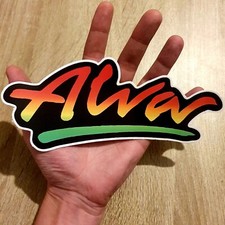 LARGE 20cm! Alva Dogtown Sticker 200mm Skateboard Pool Laptop Car Street Sign !