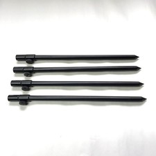 4 x 30-50cm Black Carp Coarse Aluminium BankSticks Bank Sticks Fishing Lidsters