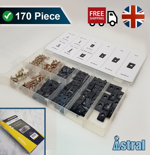 Clip screw set - u-clip, |