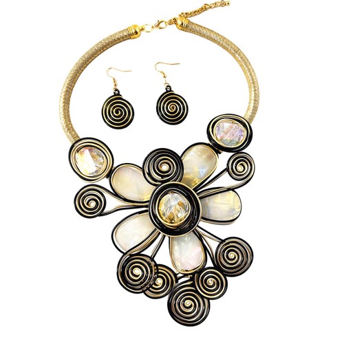 Necklaces earrings set pendant - earrings,