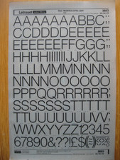 1 x Letraset Upper Case/Num