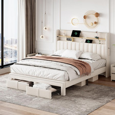 4ft6 Double Bed Frame with 2