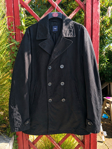 Gap men black twill coat - ,