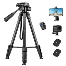 Victiv New Camera Phone Tripod, 67.7"/172cm Portable Aluminum Phone Tripod Stand