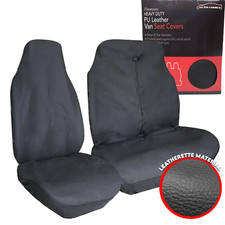 VW VOLKSWAGEN LT35 Universal Van Seat Covers Leatherette Black + Free Delivery
