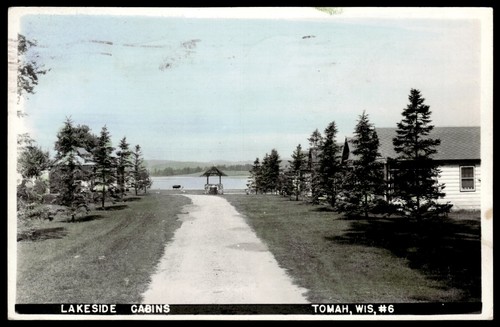 Postcard real photo lakeside - real,