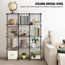 12 Cube Storage Shelf Wire