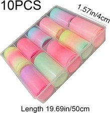 10 Rolls Nail Foil Stickers