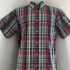 BRUTUS SHIRT GREATFIT RED & BLUE TARTAN CHECK REG M 44-46 IN CHEST RELAX FIT
