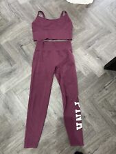 PINK By Victoria Secret Maroon Gym Set - Size S