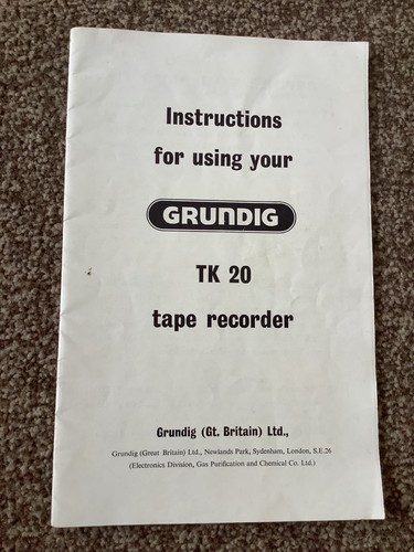 Grundig tape recorder - tk,