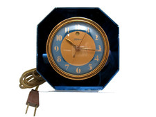 Vintage TECHRON Clock Blue