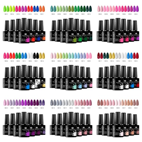 7pc nail gel polish set - 7pc,