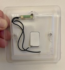 Low glow clear light switch surrounds (8no) to show location of light switches