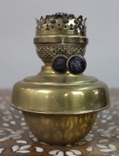 Antique Hinks & Son’s Brass Oil Lamp Font c.1890