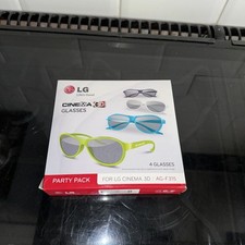 LG 3D Glasses Party Pack Cinema 3D, Multi-Color Bundle