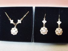 Womens 18k gold plated diamond