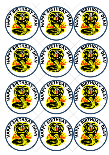 Personalised cobra kai themed - kai,