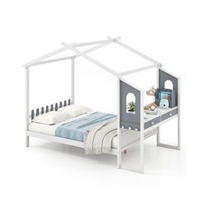 Double Modern Playhouse Bed w/