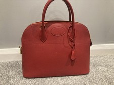 Hermes Bolide 35 Courchevel Rouge Vif Red large bag