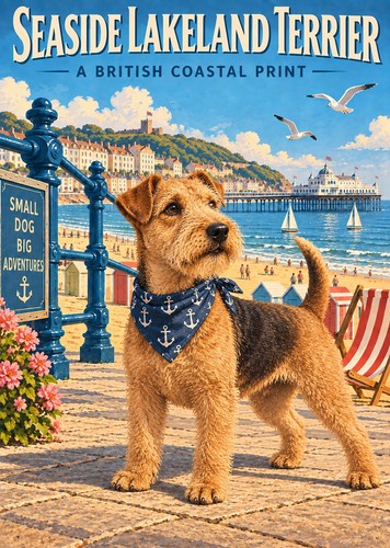 Lakeland terrier print - lakeland,