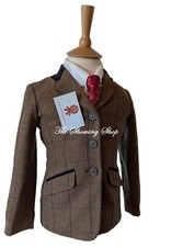 IMMACULATE CHILDS SHIRES HUNTINGDON BROWN TWEED SHOWING JACKET SIZE 24