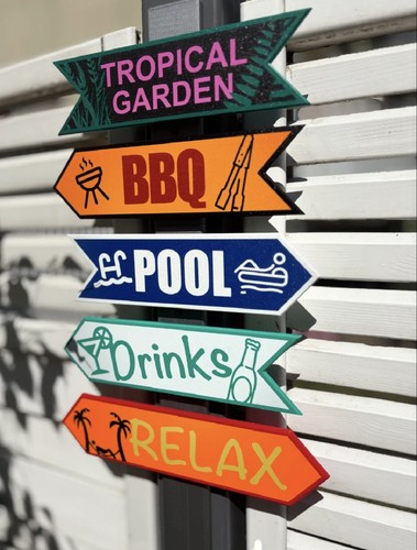 Directional arrow signs bbq - directional,