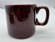 VINTAGE BROWN POTTERY FROG MUG NOVELTY CUP WITH FIGURINE INSIDE RETRO GIFT