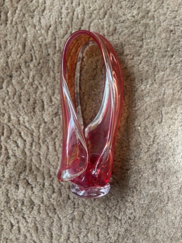Vintage alum bay glass - alum, red