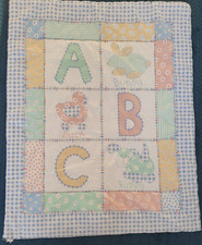 Vintage Baby Cot Quilt ABC