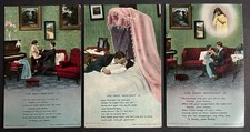 3 x WW1 Bamforth Song cards