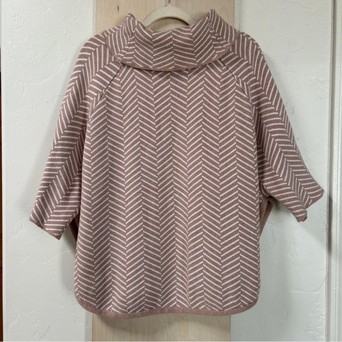Poncho sweater funnel neck - poncho,