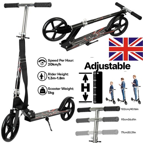 Foldable big wheel scooter - foldable,