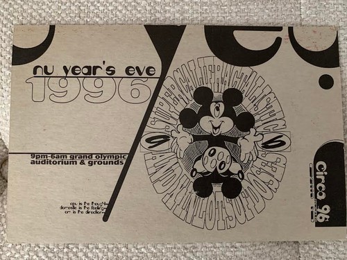 Circa rave flyer - circa, ‘96