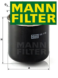 Fuel filter 1136 - fuel, wk