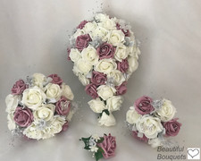 Wedding bouquets flowers dusky - wedding,