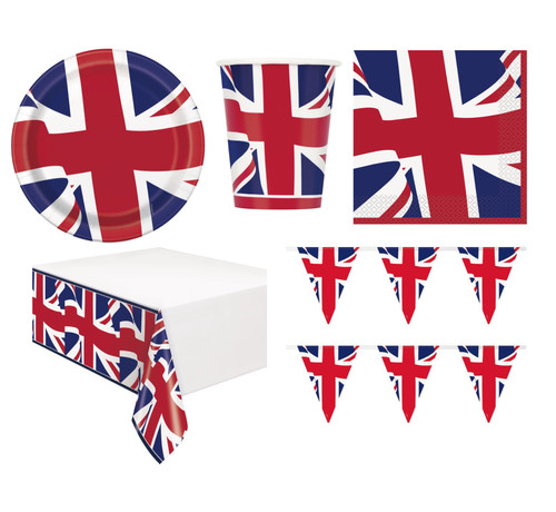 Union jack party - union, tableware