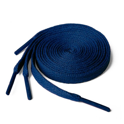 Flat coloured shoe - shoe, laces
