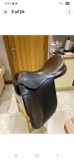 English Show Saddle 18 Inch Brown Leather