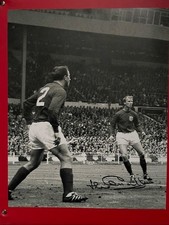 JACK CHARLTON SIGNED ENGLAND 1966 WORLD CUP WINNING 10.5  x 8.5  inch PICTURE