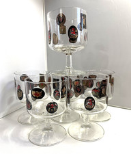 Vintage Pub Crest Glasses Beer